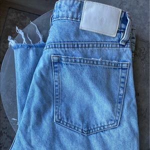 High-waisted straight leg jeans from Zara